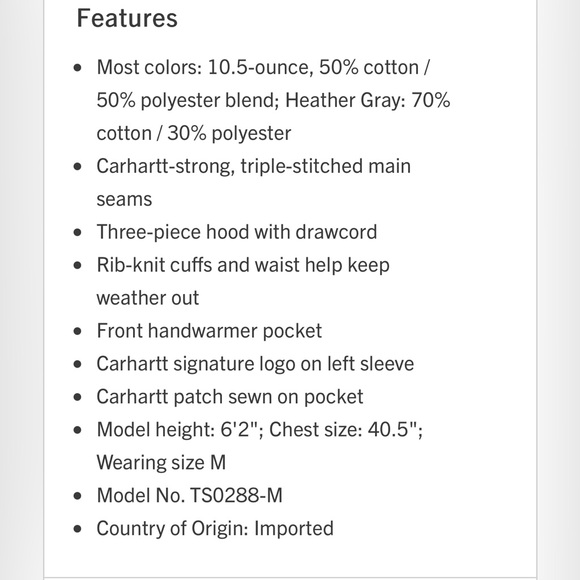 NWT CARHARTT LOOSE FIT MIDWEIGHT LOGO SLEEVE GRAPHIC HOODIE, Rose, Men’s, Small - Picture 3 of 5